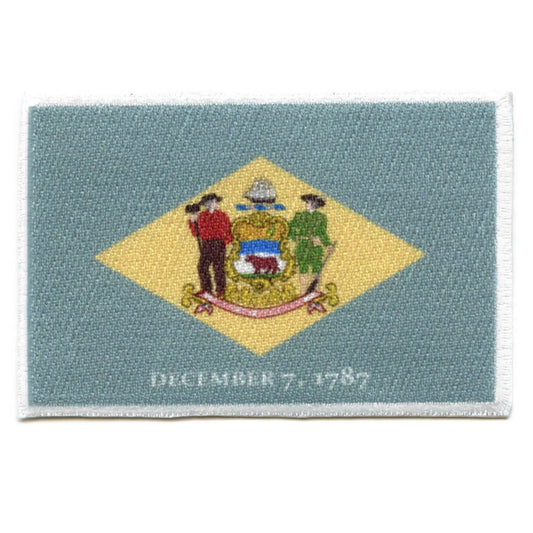 Delaware Patch State Flag Embroidered Iron On