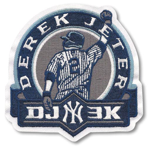 MLB Logo Patch - New York Yankees Derek Jeter 3000th Hit New York Yankees National Emblem PATCHBBNYYDJ3