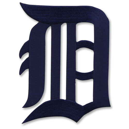 Detroit Tigers Old English D Primary Logo Navy Blue Patch