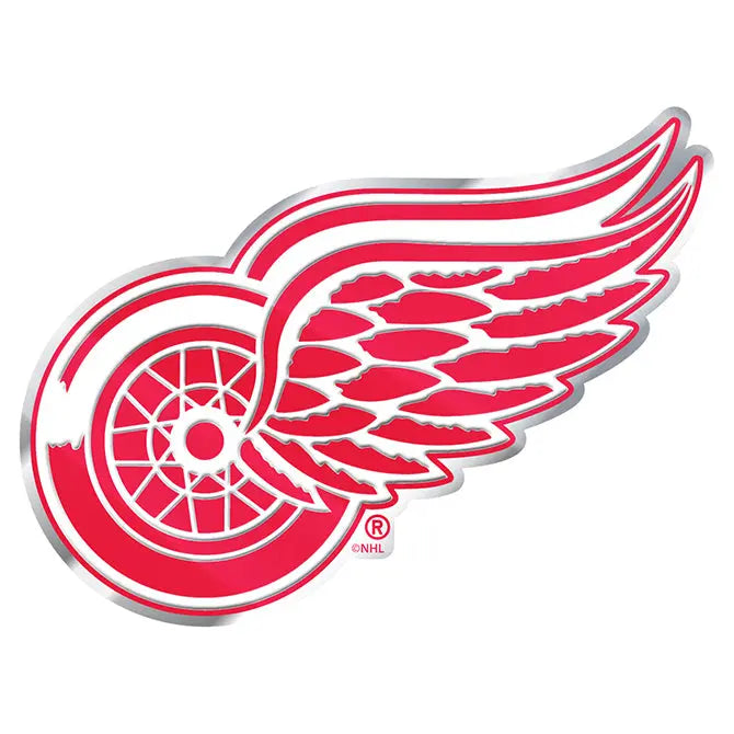 Detroit Red Wings NHL Colored Aluminum Car Auto Emblem
