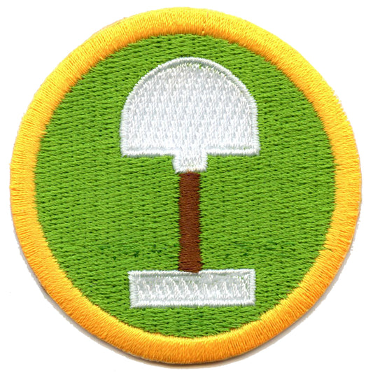 Digging Scout Merit Badge Embroidered Iron on Patch 