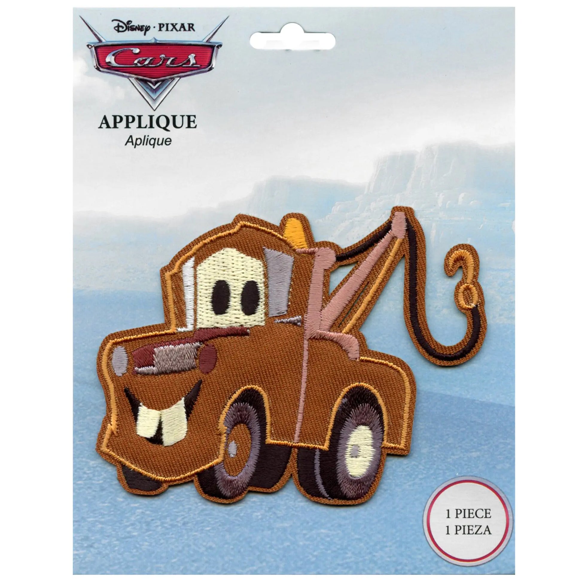 Disney Cars Mater Pose Patch Brown Pickup Truck Embroidered Iron On