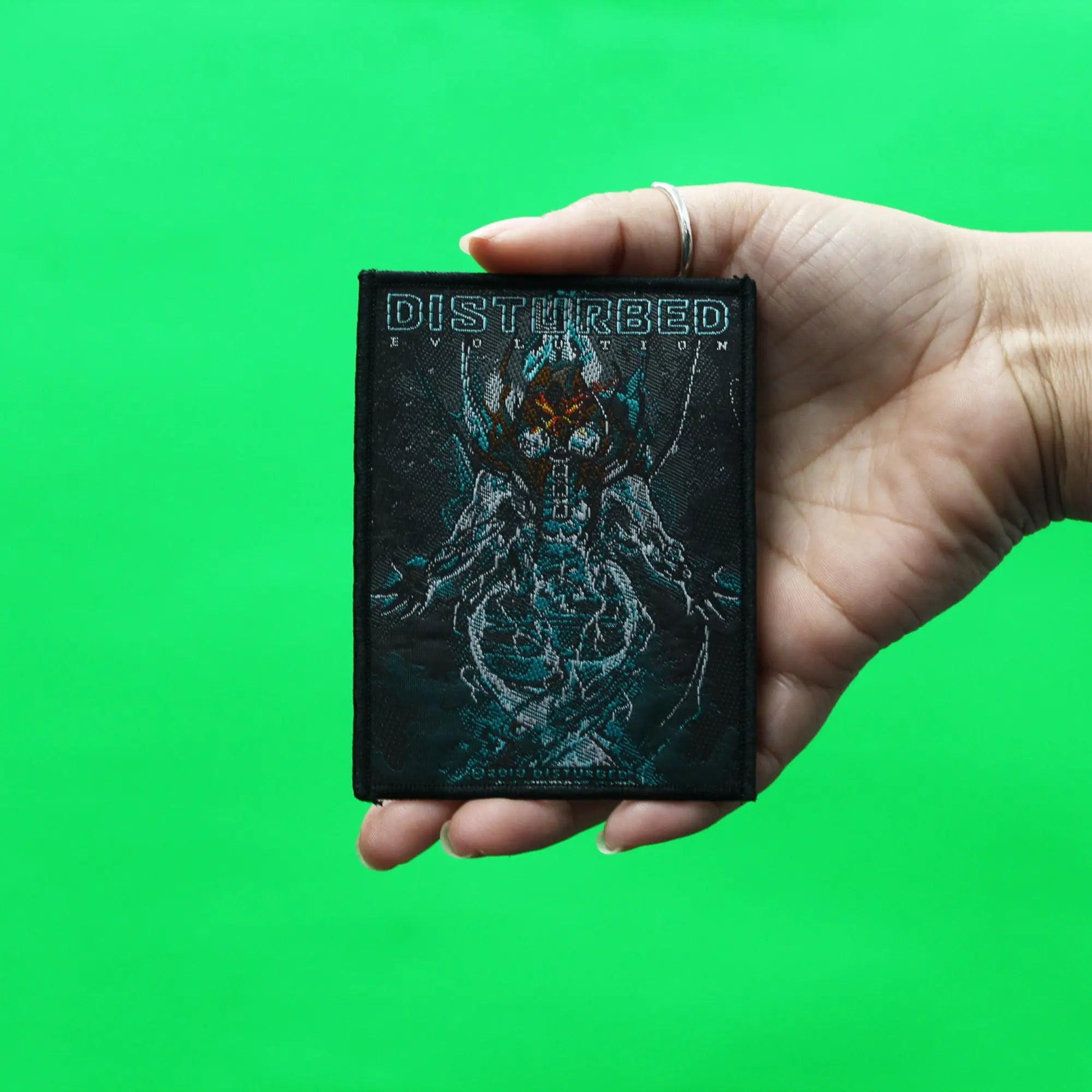 Disturbed Evolution Hooded Patch 2018 Studio Art Sew On