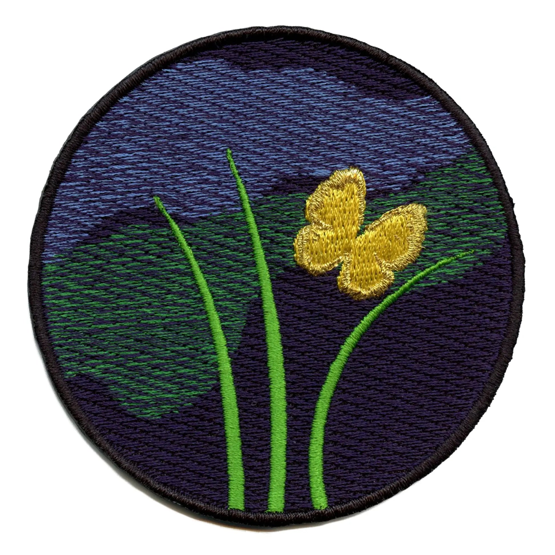 Enchanted Golden Butterfly Patch Magic Family Symbol Embroidered Iron on