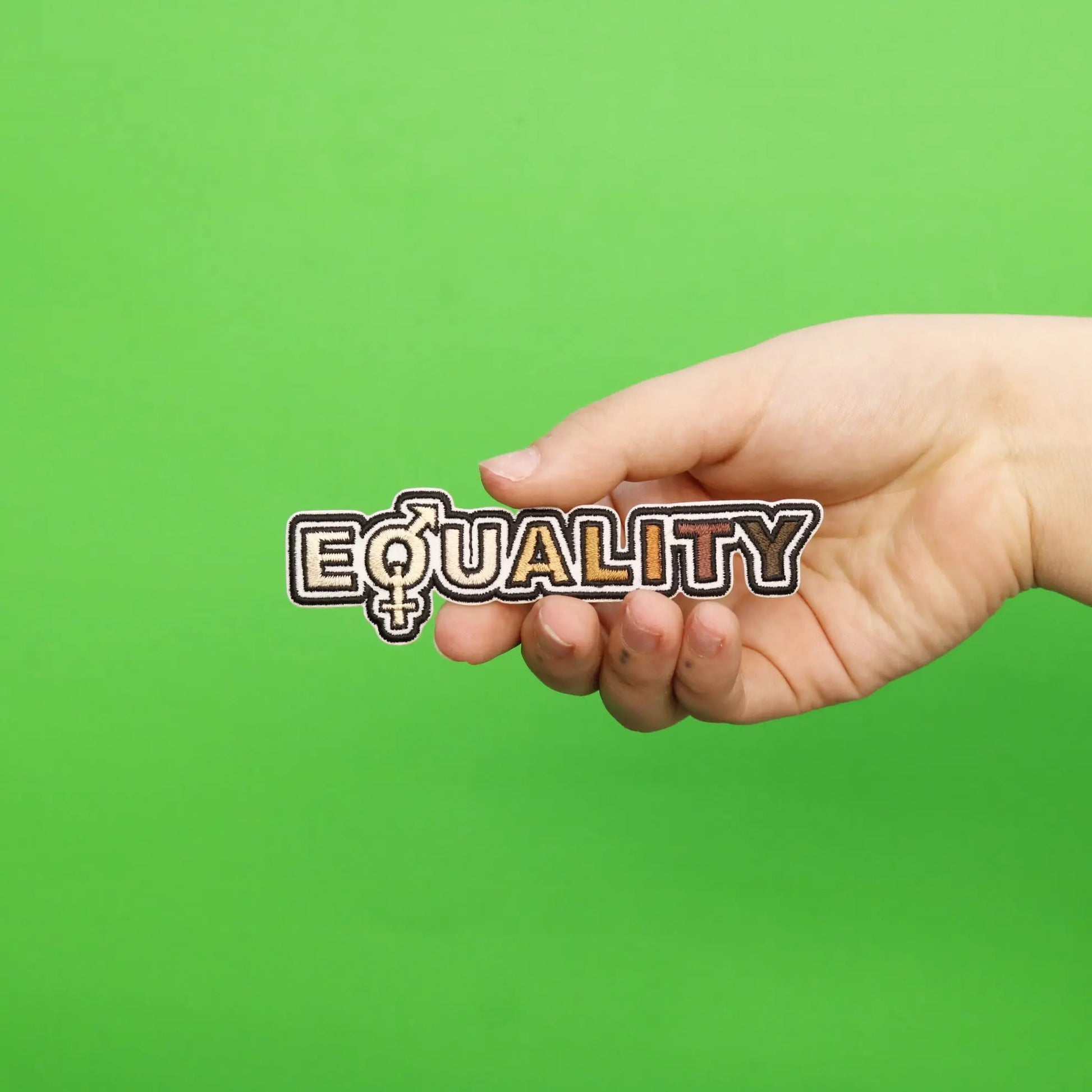 Equality Skintones Pride Embroidered Iron On Patch 