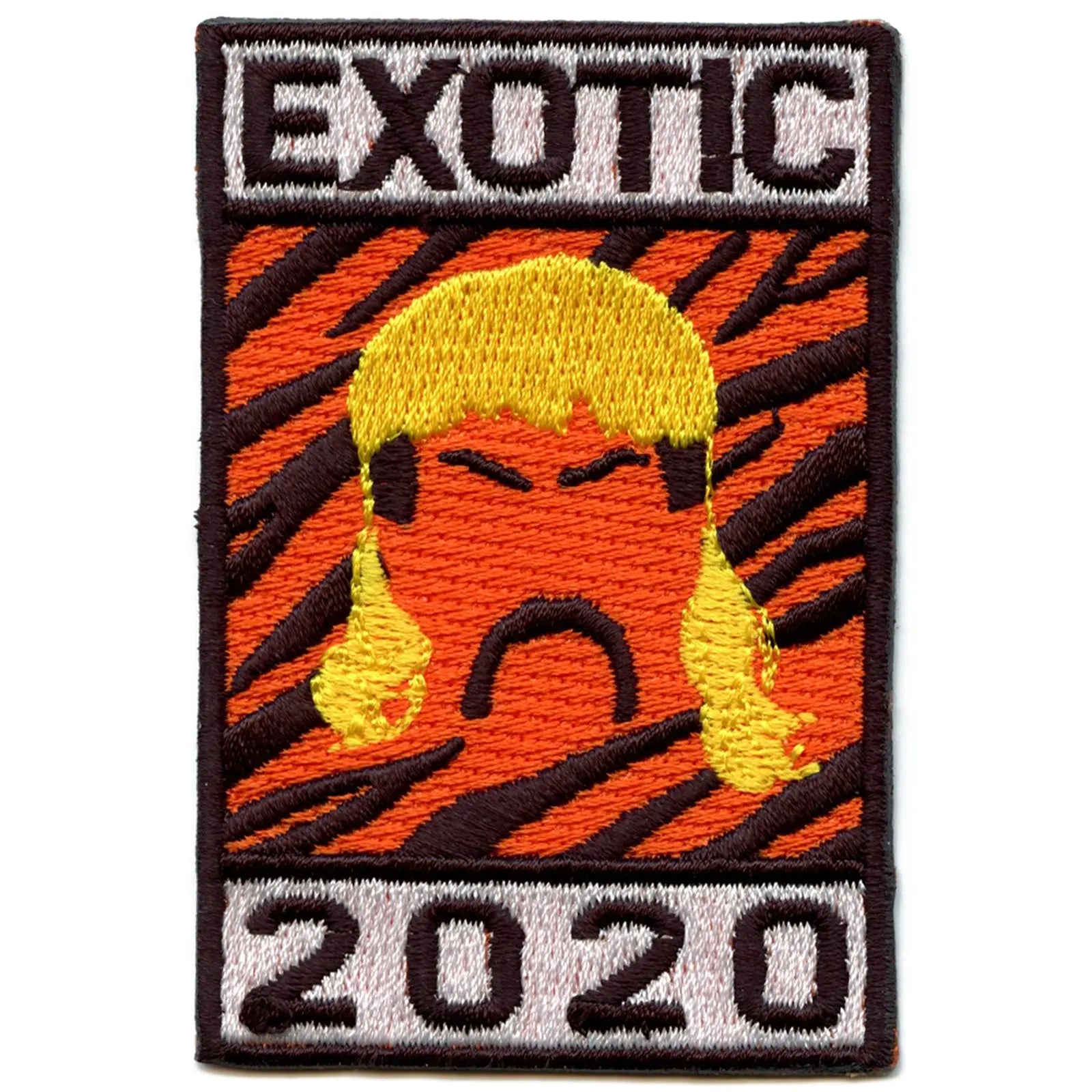 Tiger King For President 2020 Animal Lover Box Logo Embroidered Iron On Patch