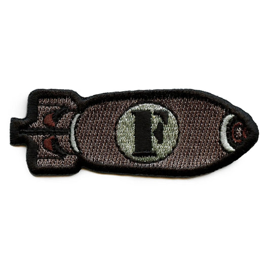F-Bomb Patch Weapon Pun Embroidered Iron On