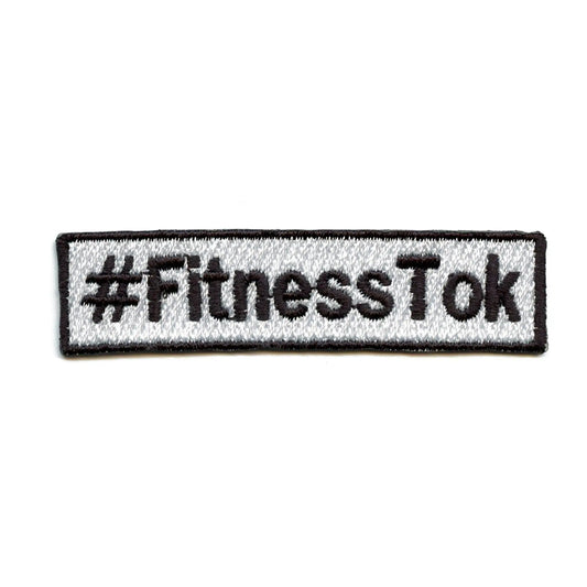 #FitnessTok Patch Popular Hashtag Embroidered Iron On