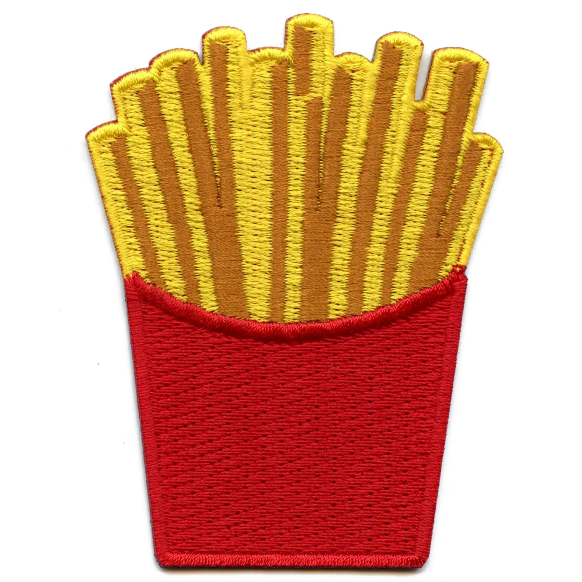 French Fries Embroidered Iron On Patch 