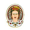 Frida Kahlo Mexicana Portrait Lapel Pin