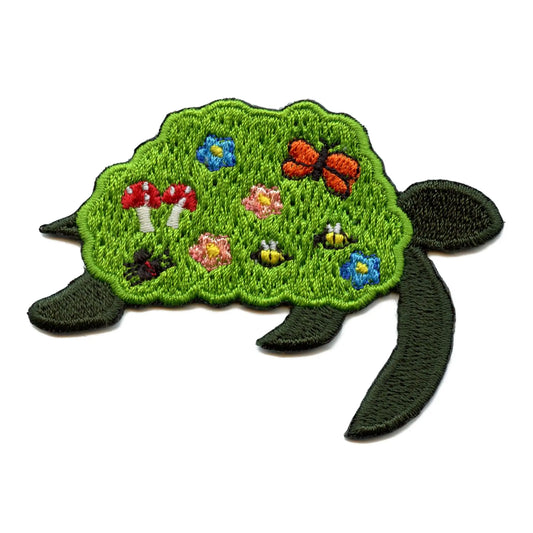 Garden Turtle Patch Nature EXCLUSIVE Embroidered Iron On