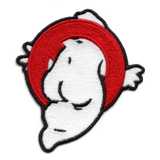 Ghost Butt Patch Cartoon Emoji Embroidered Iron On