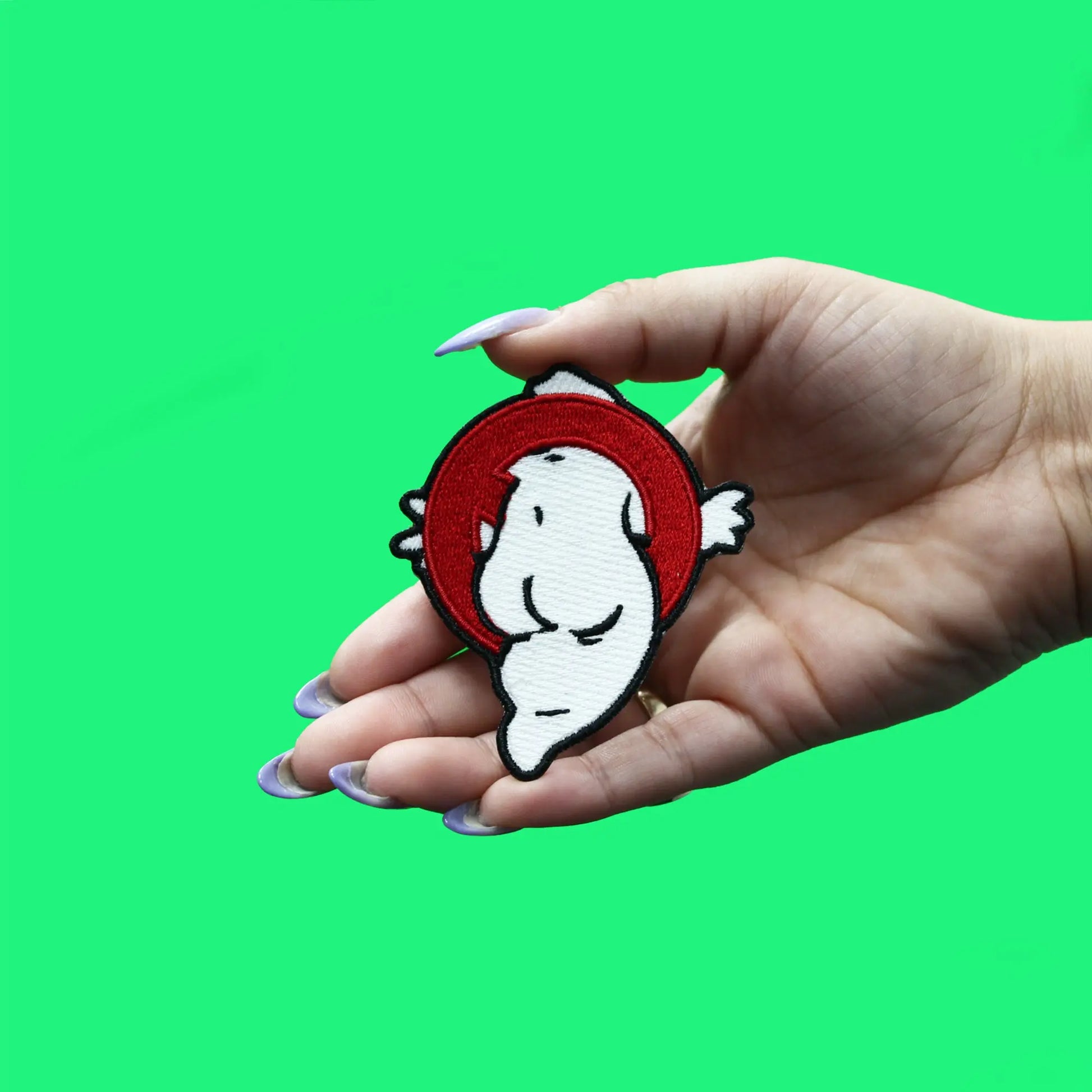 Ghost Butt Patch Cartoon Emoji Embroidered Iron On