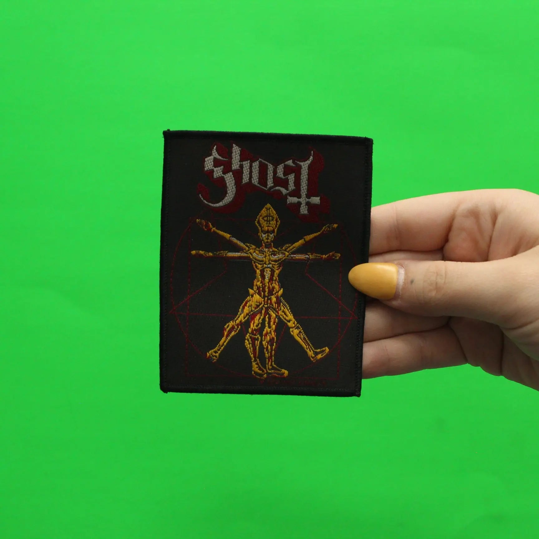 2018 Ghost The Vitruvian Ghost Woven Sew On Patch