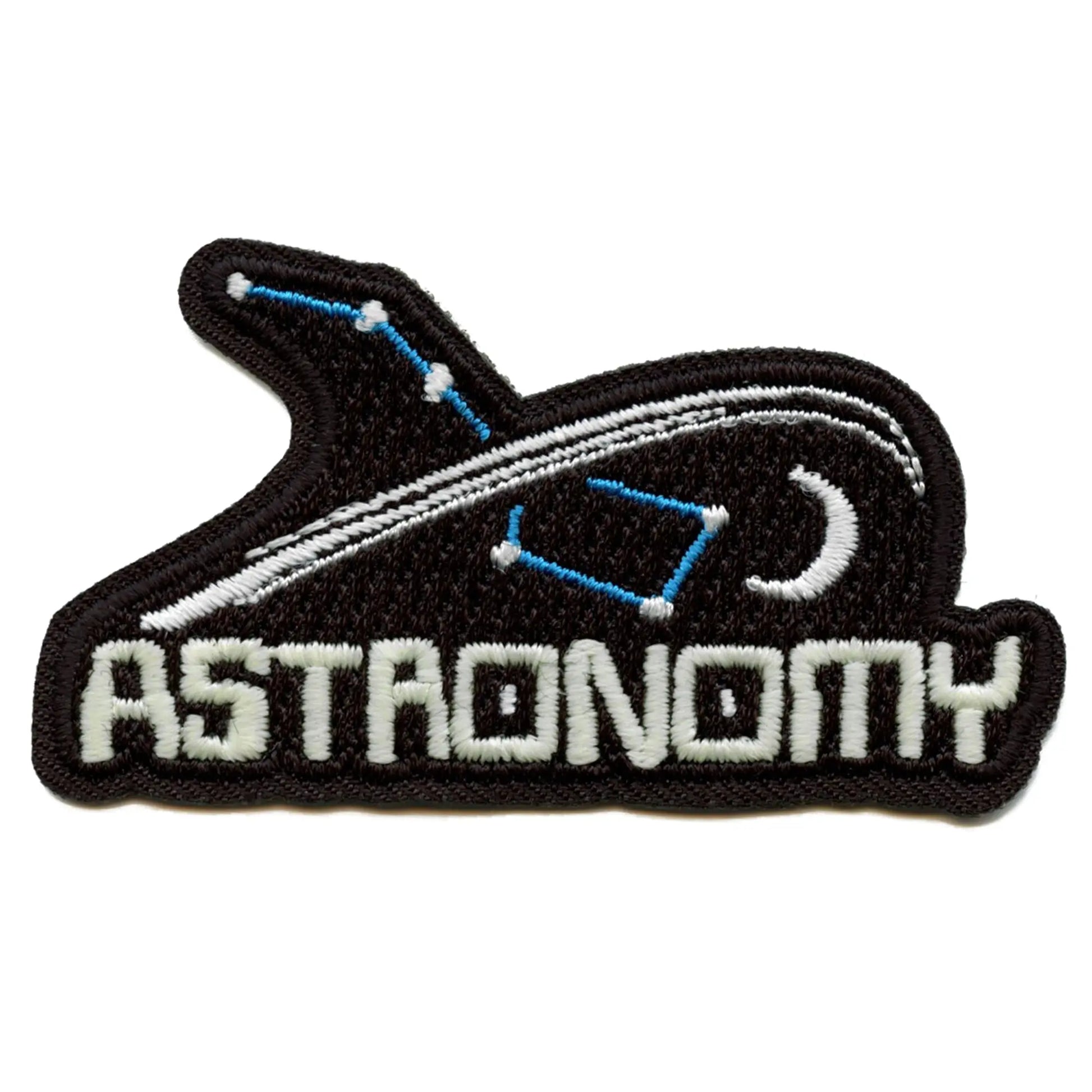 Glow in the Dark Astronomy Patch Galaxy Embroidered Iron On