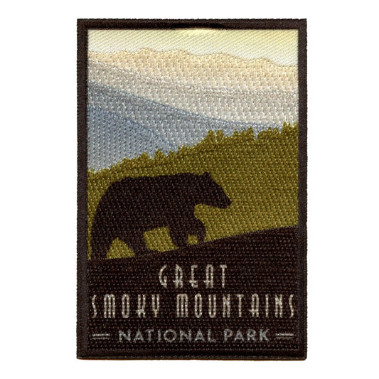 Great Smoky Mountains National Park Patch Travel Bear Tennessee Embroidered Iron On