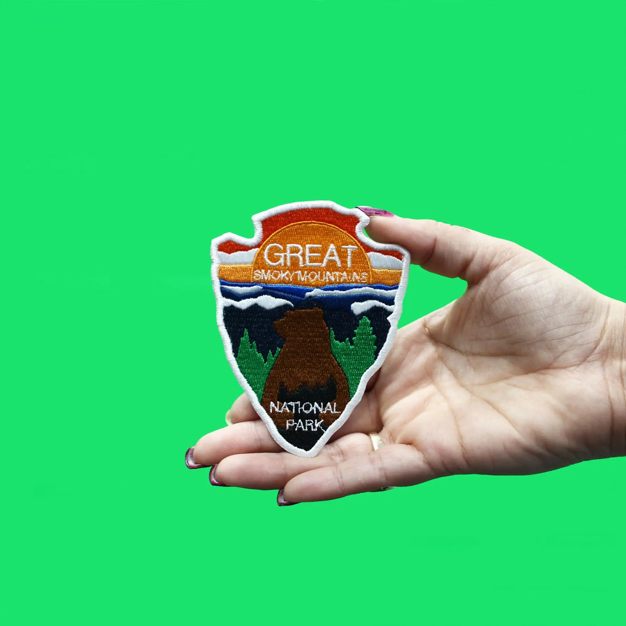 Great Smoky Mountains Travel Patch National Park Embroidered Iron On