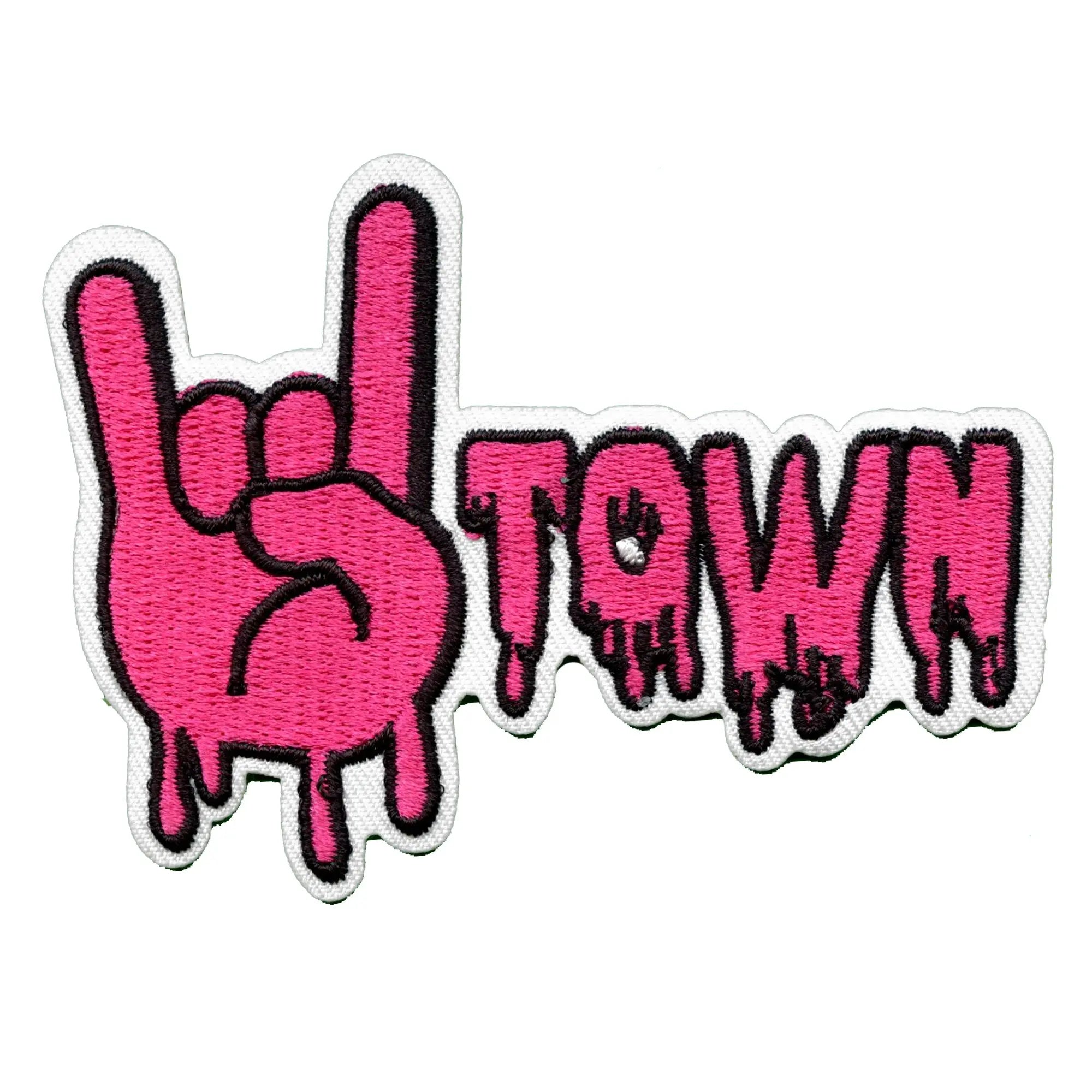 Houston Syrup H-Town Drip With Hand Embroidered Iron On Patch