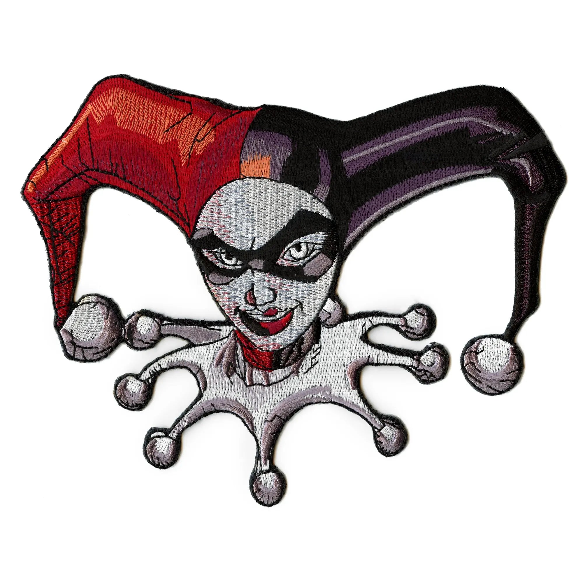 Official DC: Harley Quinn X-Large Patch Retro Headshot Embroidered Iron On