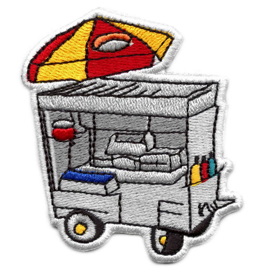 Hot Dog Cart Patch New York City Food Embroidered Iron On