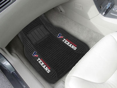 Houston Texans Deluxe Car Mat 2 Piece 20" x 27" Universal Fit 