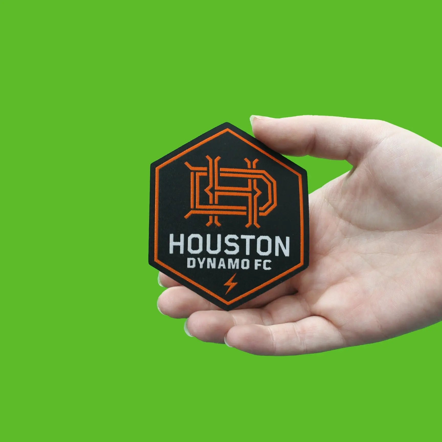 Houston Dynamo Team Crest Woven Iron On Patch