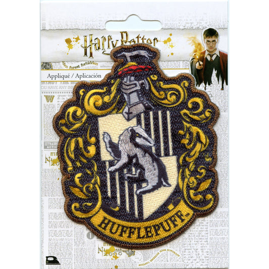 Harry Potter Hufflepuff Crest Sublimated Embroidered Iron On Patch 