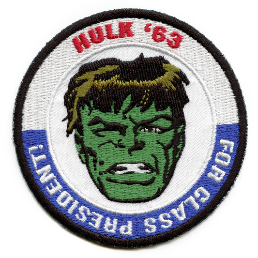 Hulk '63 For Class President Patch Embroidered Iron On 