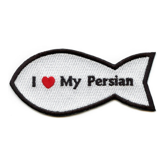 I Heart My Persian Patch Cat Lover Embroidered Iron On
