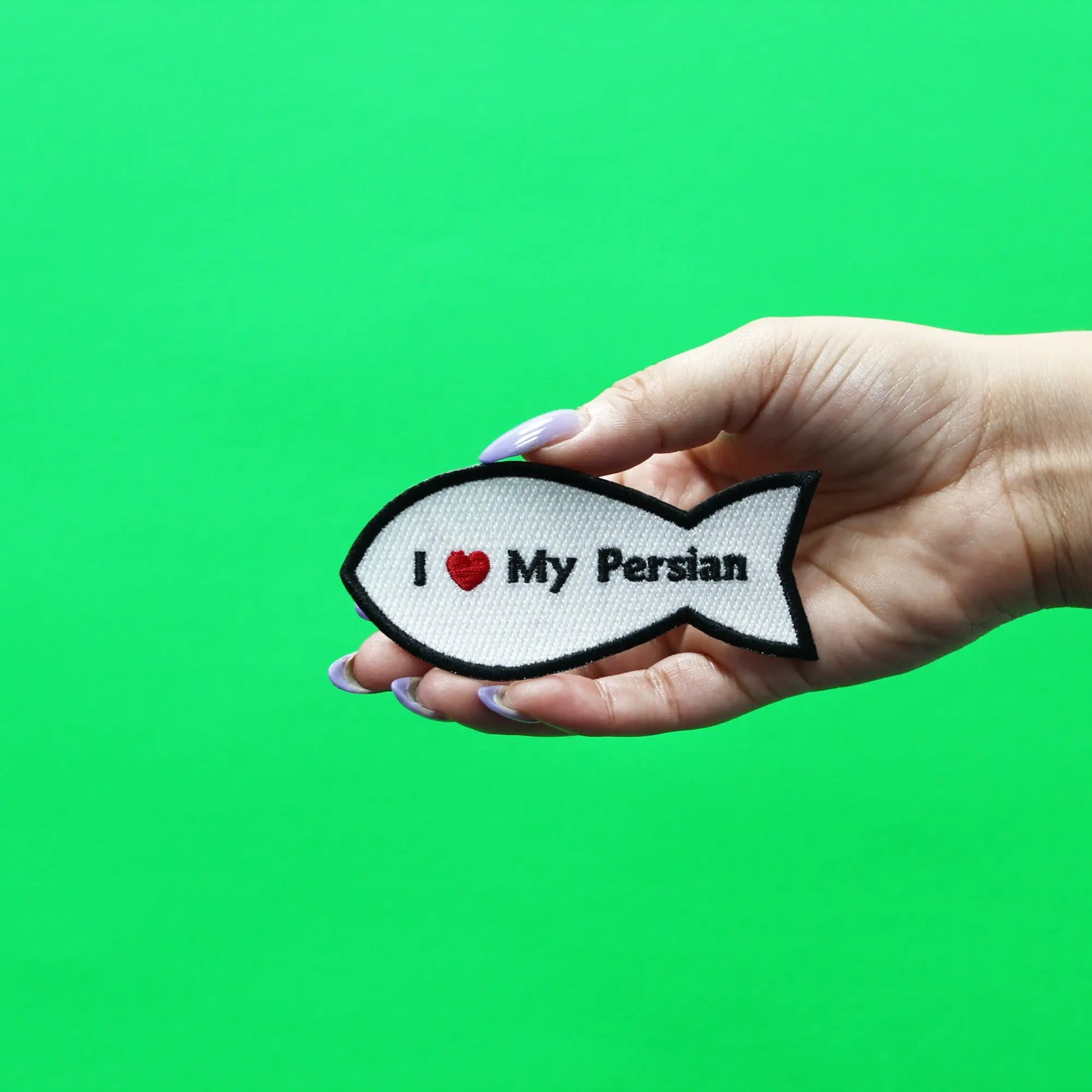 I Heart My Persian Patch Cat Lover Embroidered Iron On