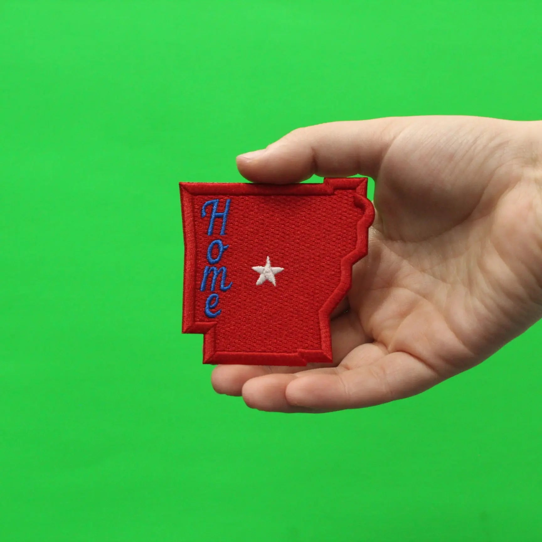 Arkansas Home State Embroidered Iron On Patch