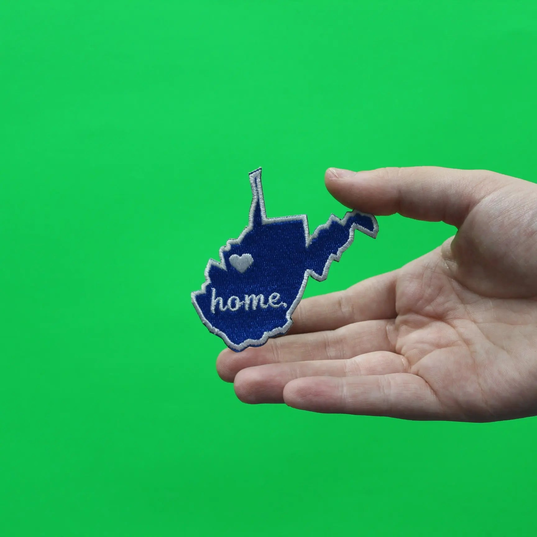 West Virginia Home State Embroidered Iron On Patch