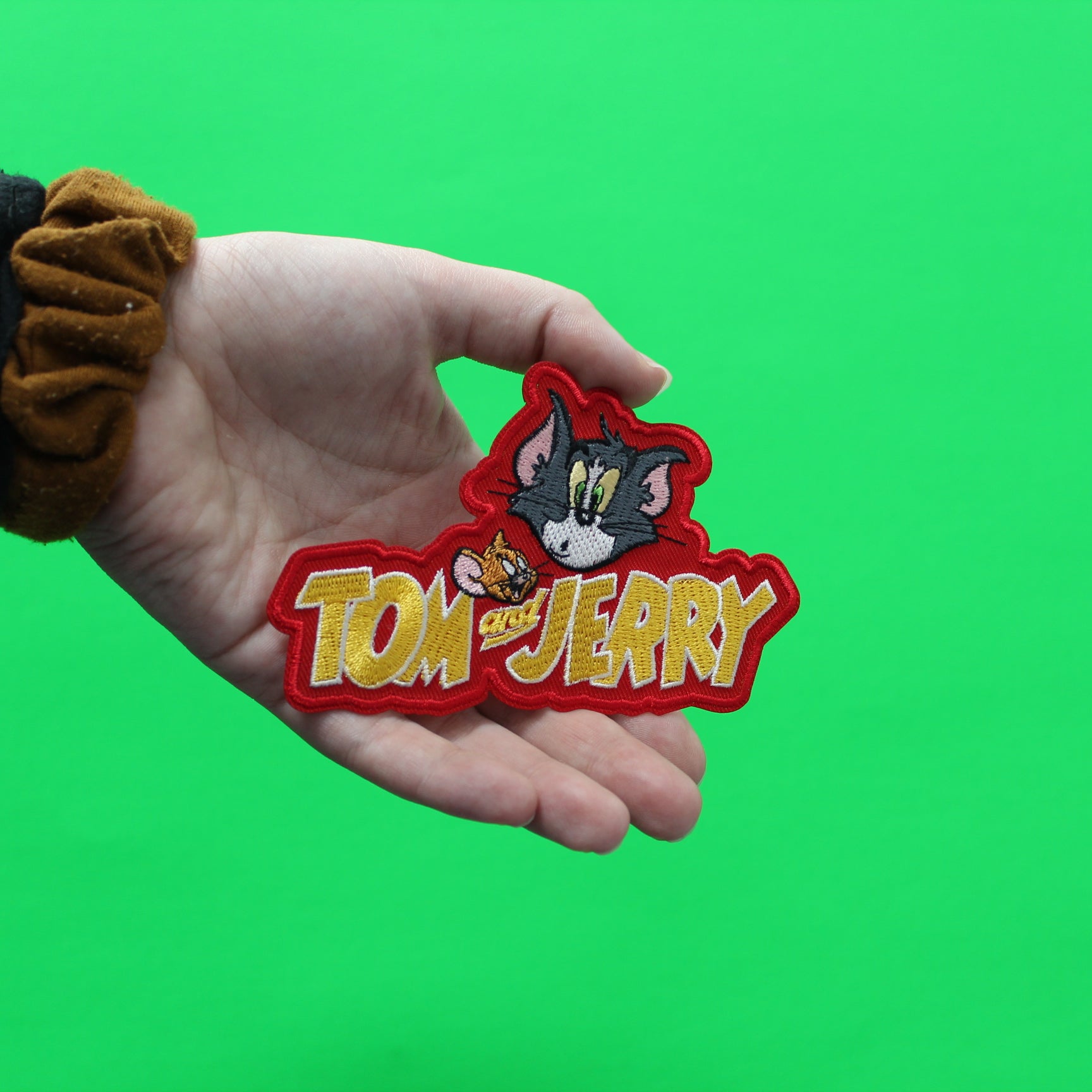 Official Cartoon Patch Tom And Jerry Logo Embroidered Iron On