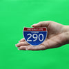 Illinois Interstate 290 Sign Patch Travel Highway Memory Embroidered Iron On