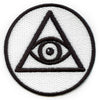 Illuminati Eye Of Providence Round Embroidered Iron On Patch 