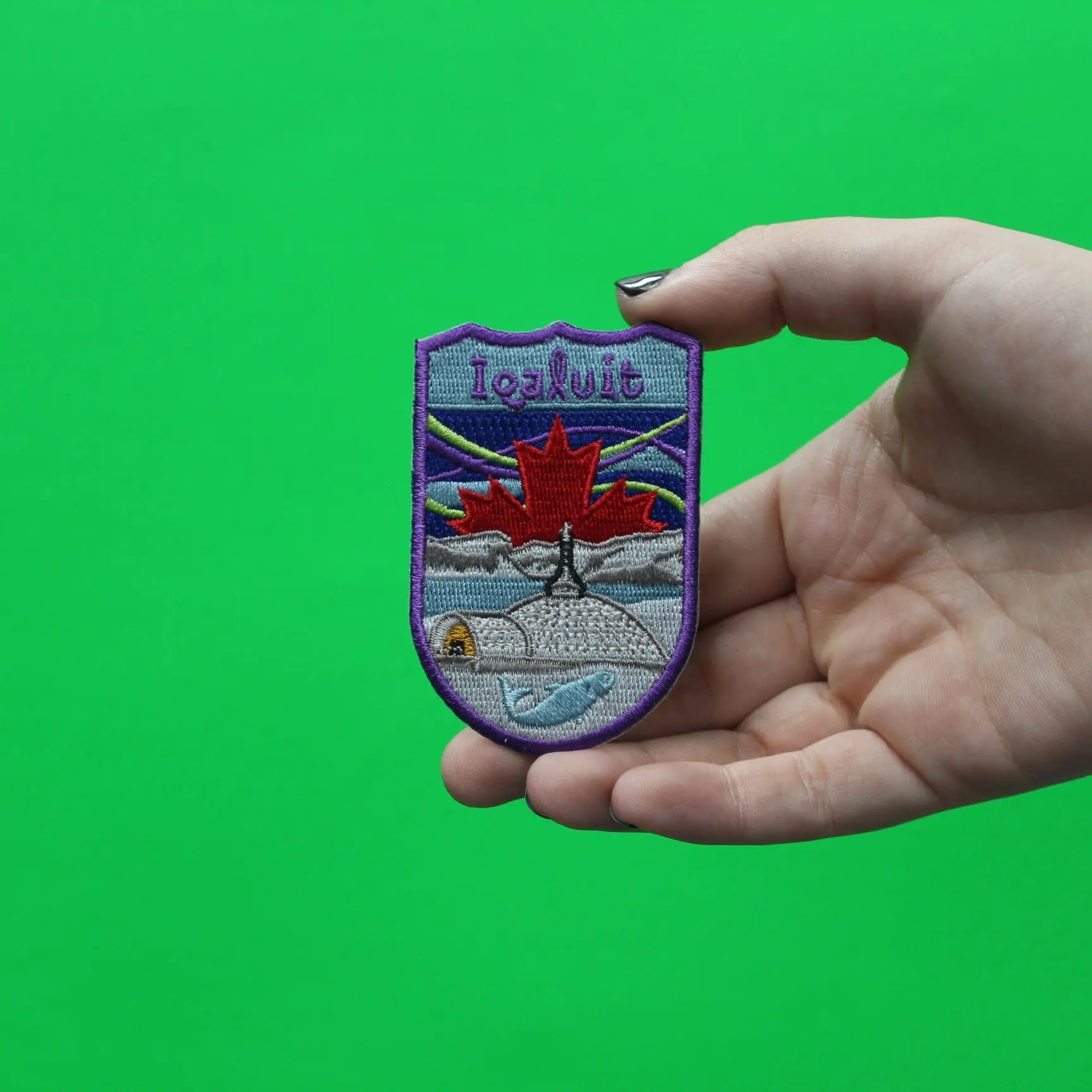 Iqaluit Canada Shield Embroidered Iron On Patch