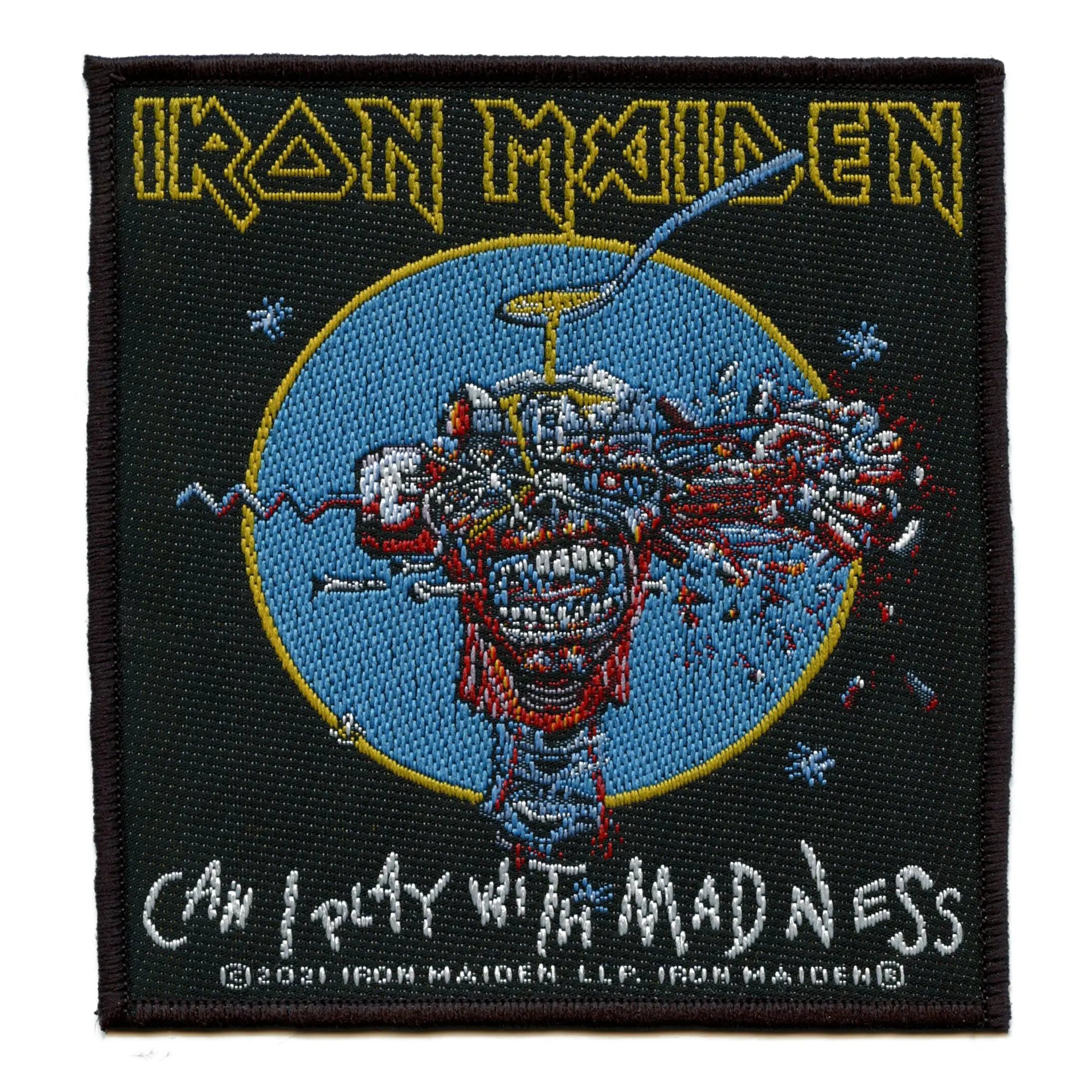 Iron Maiden 1988 Single Art Patch Can I Play With Madness Sew On