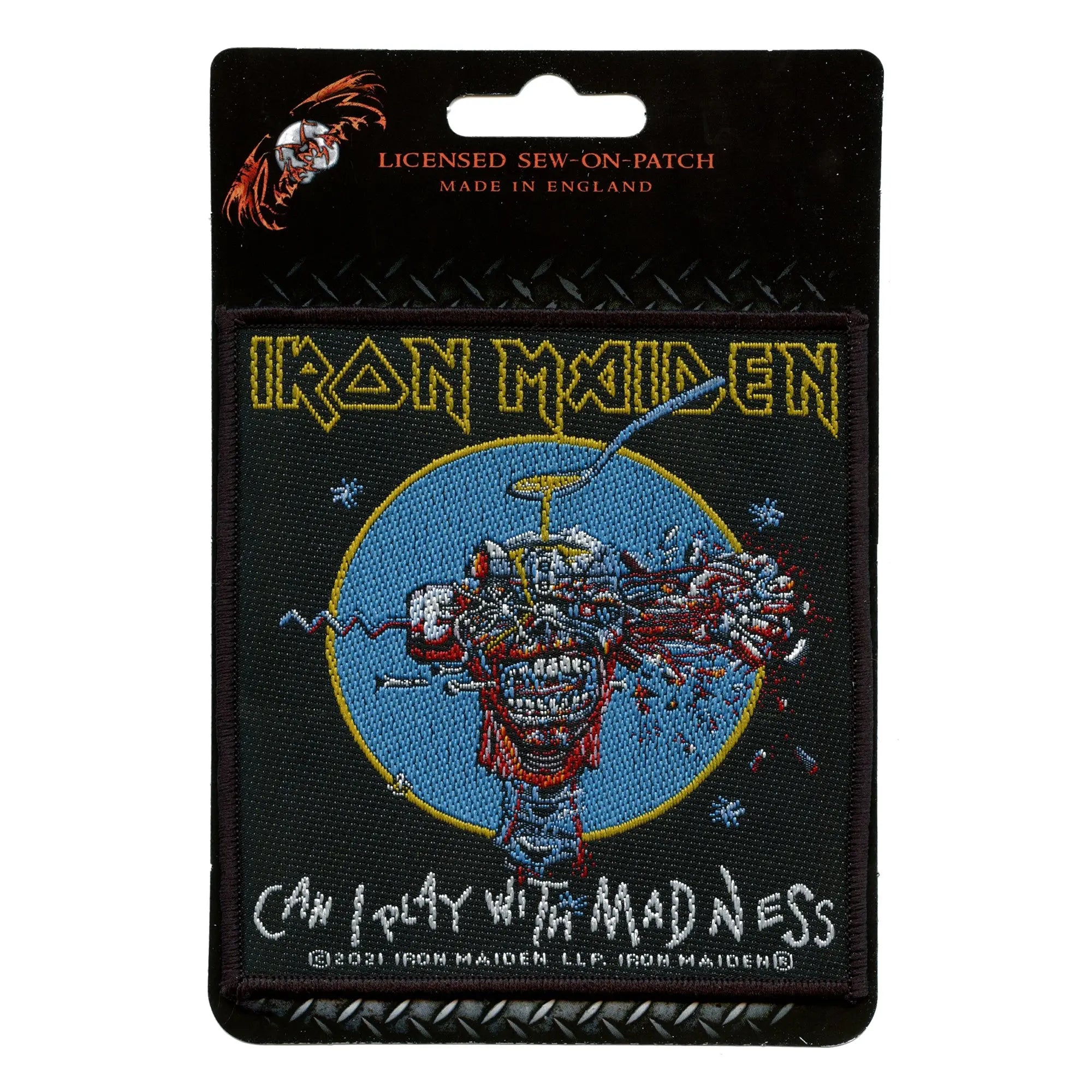 Iron Maiden 1988 Single Art Patch Can I Play With Madness Sew On