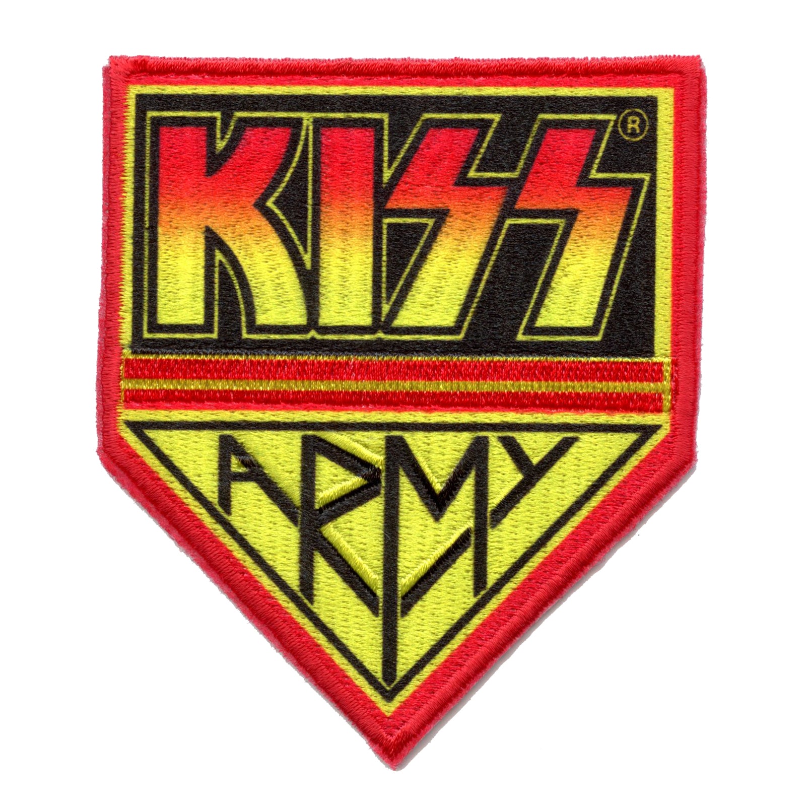 Kiss Army And Kiss Logo Iron On Applique Patch 2 Pack