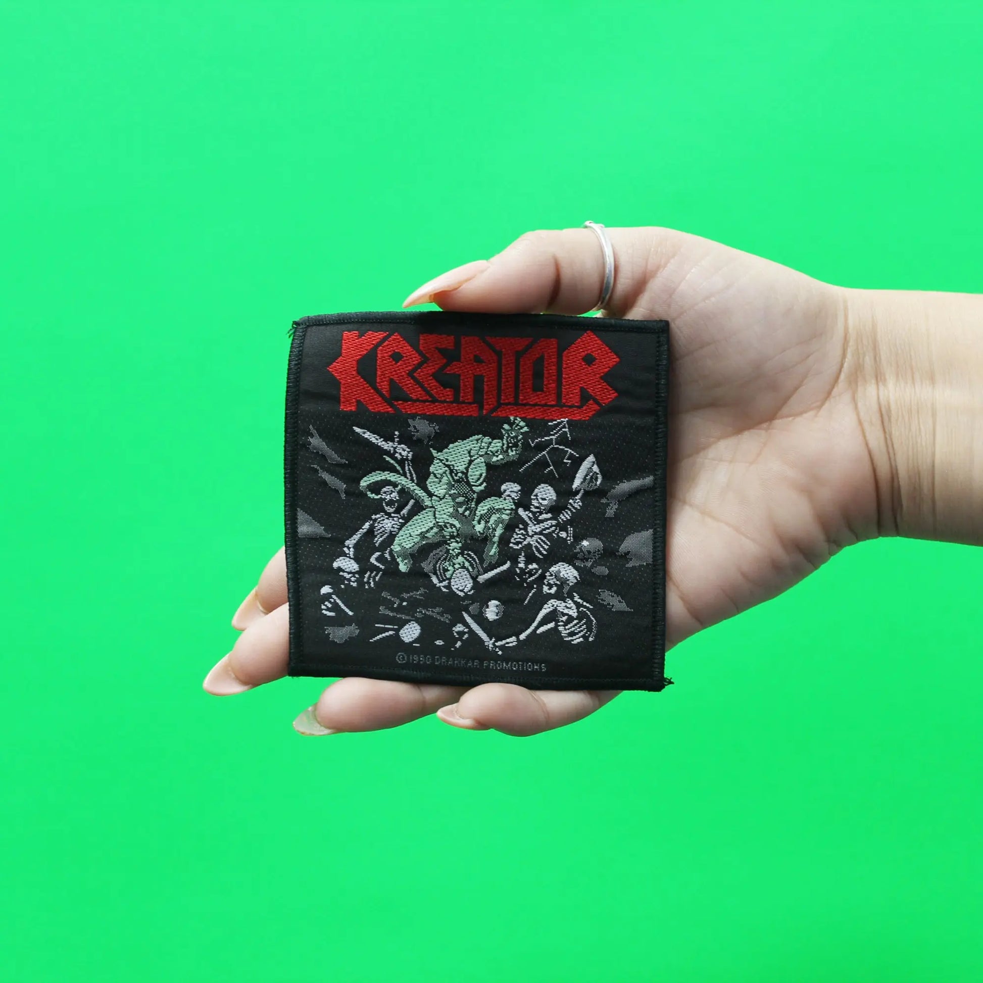 1990 Kreator Pleasure To Kill Woven Sew On Patch 