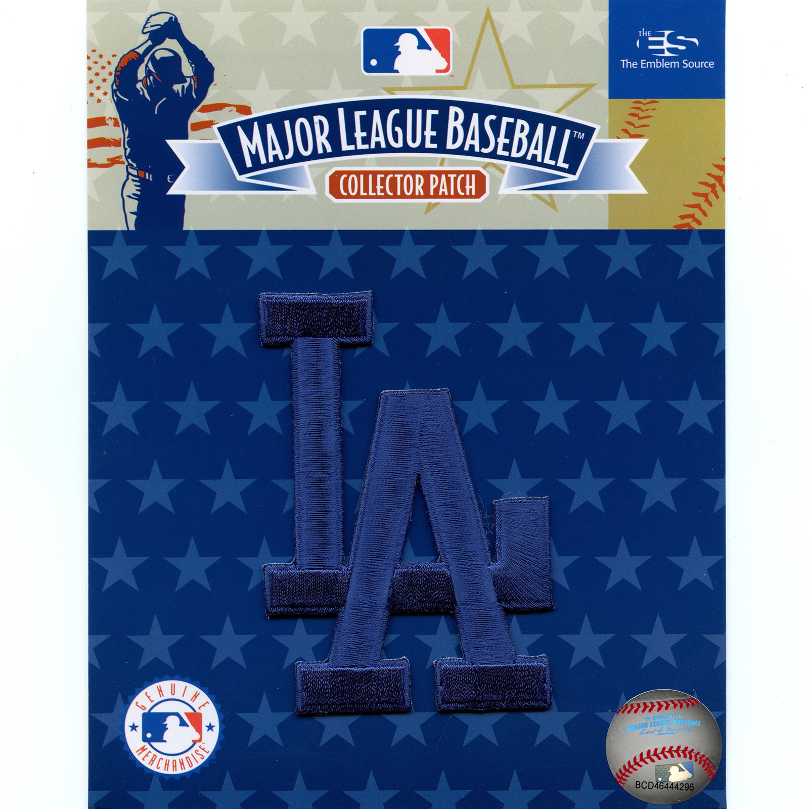 Los Angeles Dodgers L.A. Script Jersey Sleeve Patch (Solid Blue)