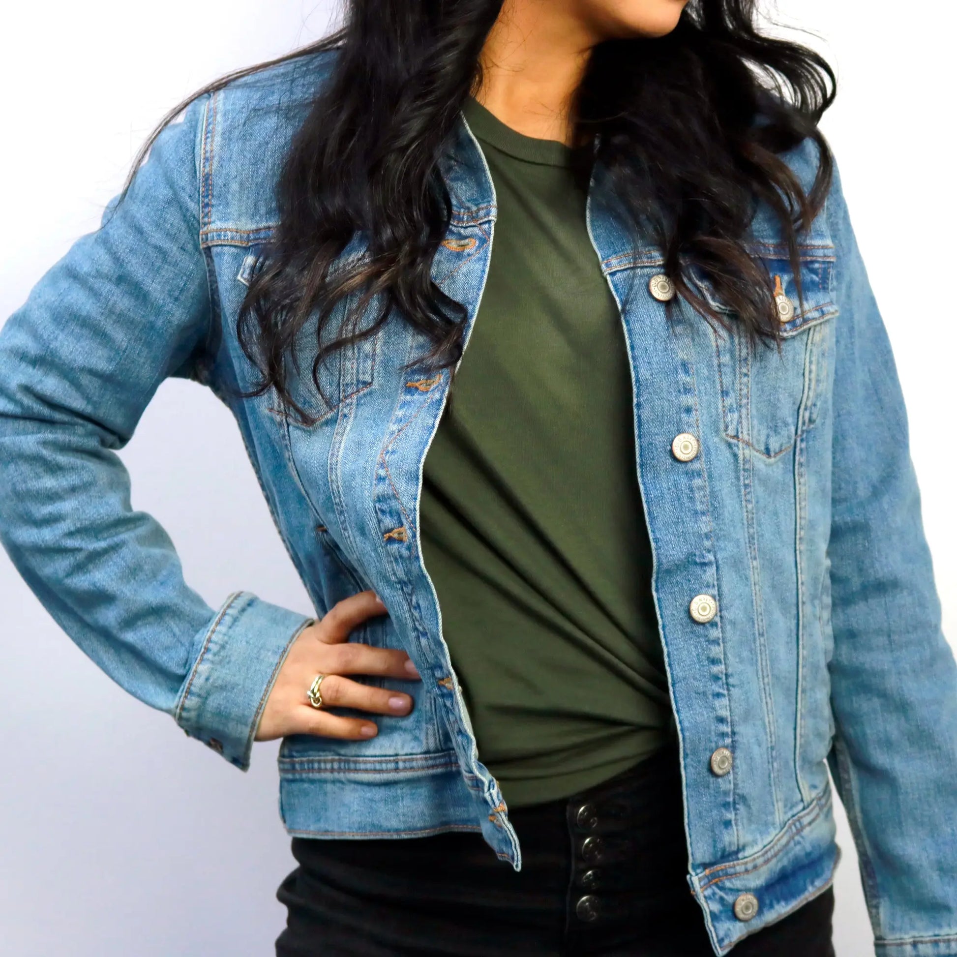 Custom Houston Baseball Team Retro Rainbow Light Denim Jacket For Women
