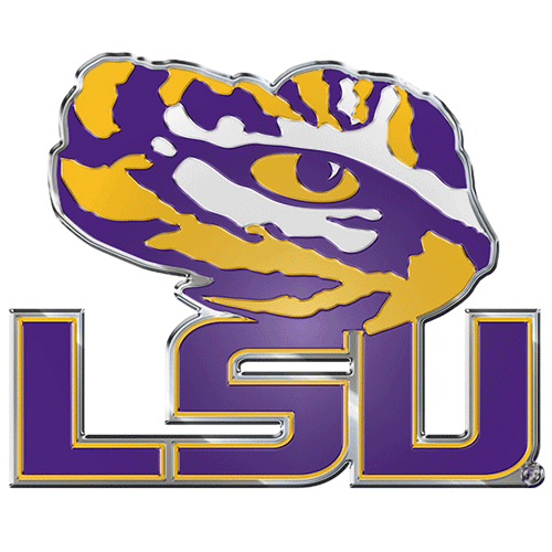 Louisiana State University LSU Tigers Color Aluminum Car Auto Emblem 