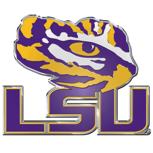 Louisiana State University LSU Tigers Color Aluminum Car Auto Emblem