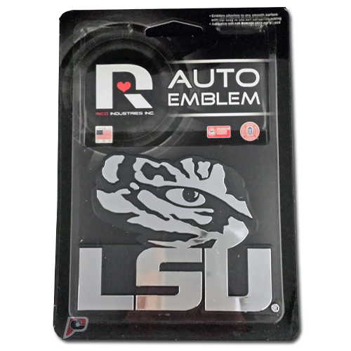 Louisiana State Tigers (LSU) Car 3D Chrome Auto Emblem RICO 