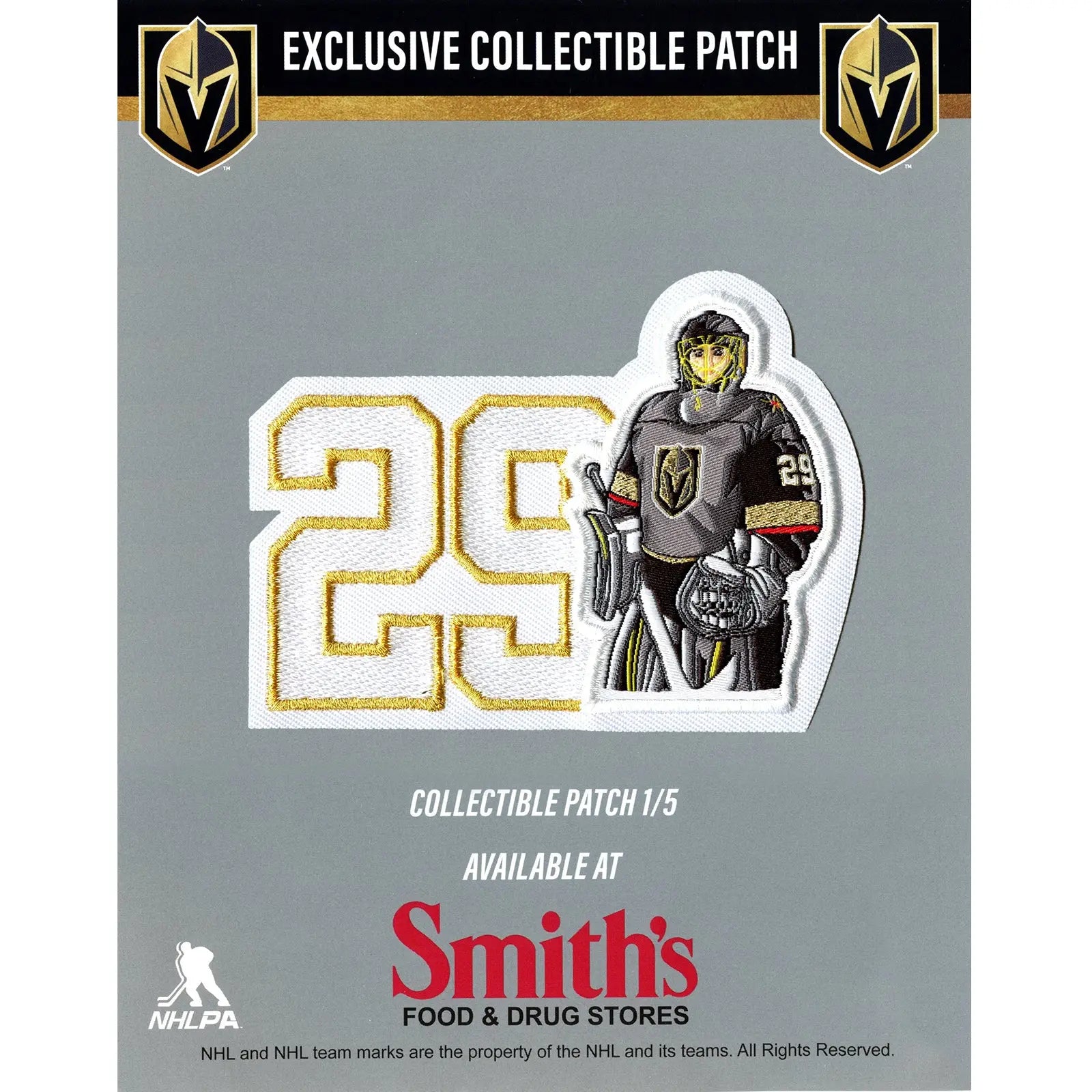 Las Vegas Golden Knights Marc-Andre Fleury #29 NHL Patch 1 of 5 (1st Series)