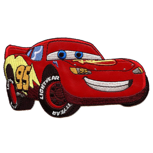 Disney Cars Lightning McQueen Smirking Embroidered Applique Sew On Patch 