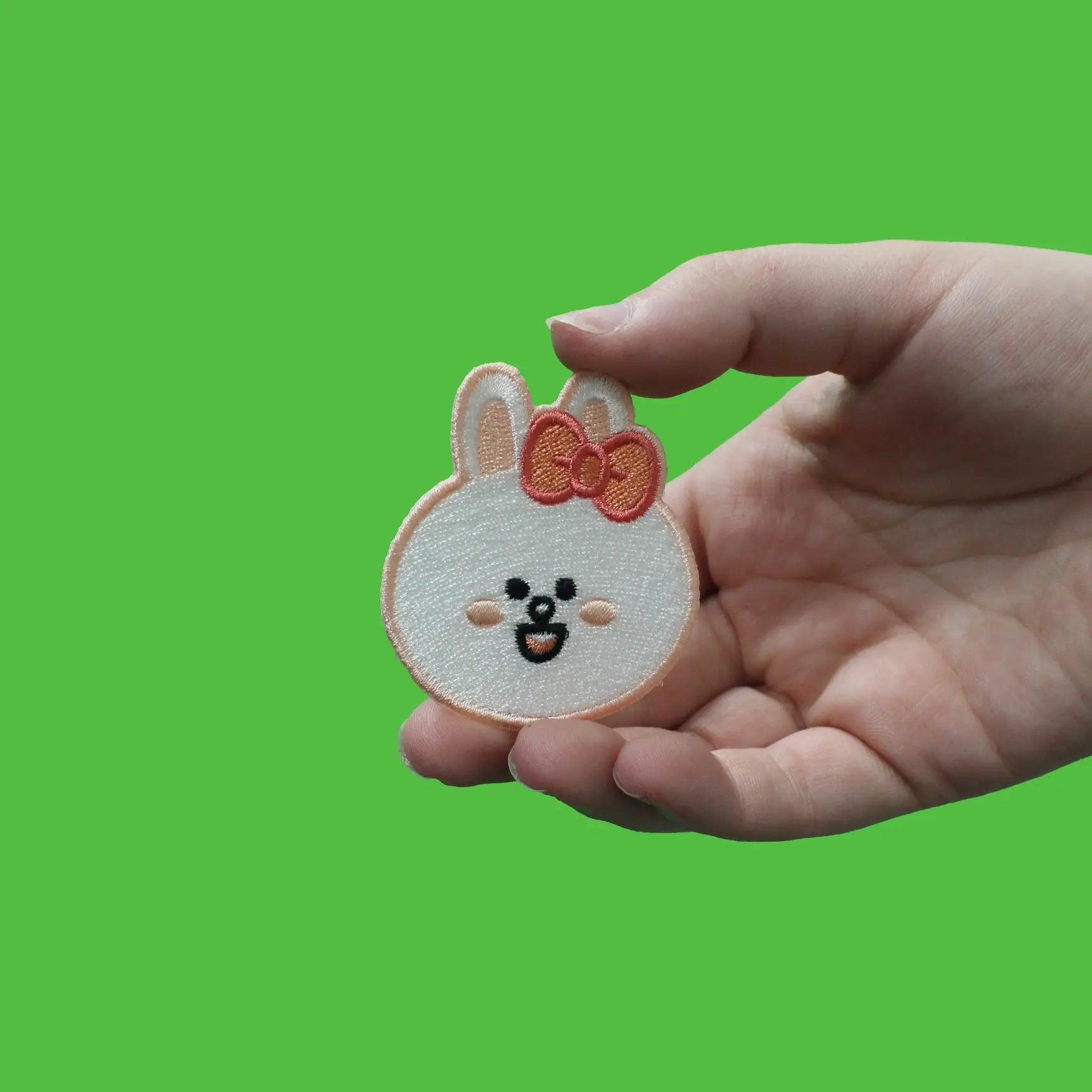 Line Friends Bunny Cony Head Embroidered Iron On Patch