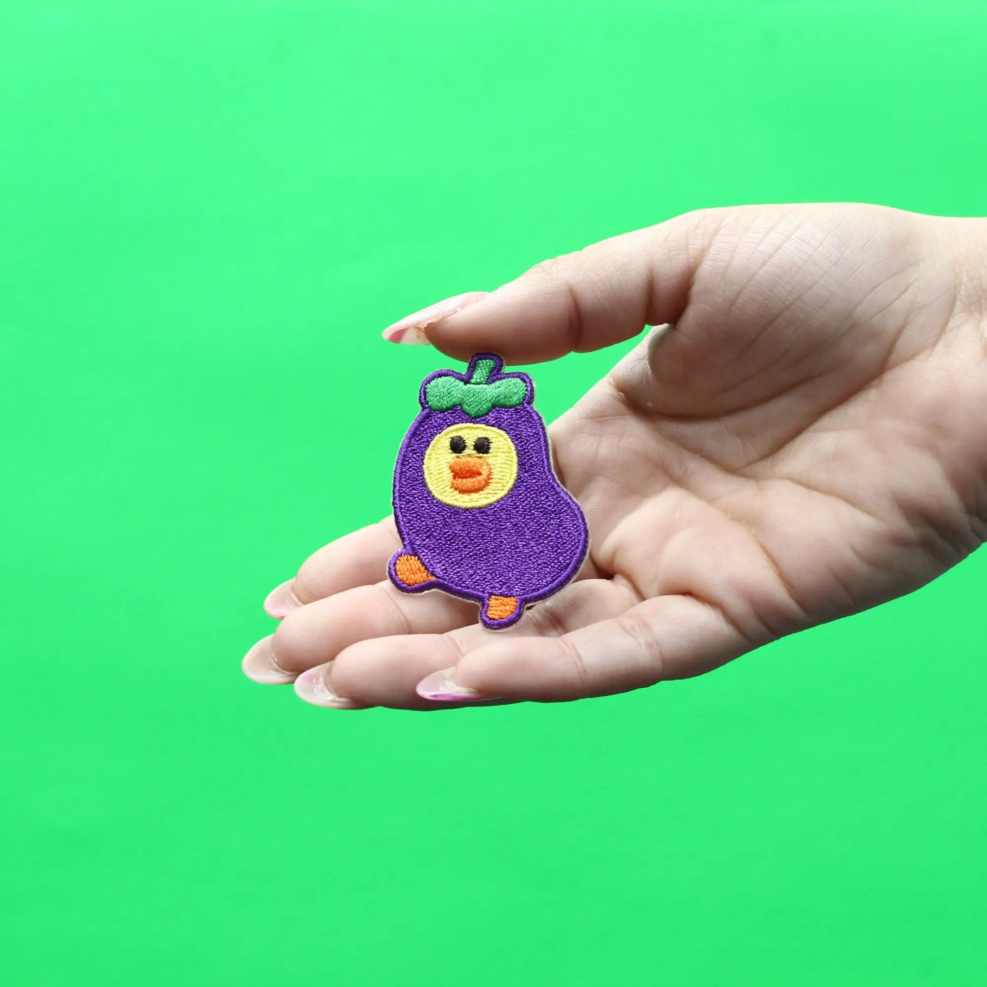 Line Friends Sally Patch Eggplant Costume Embroidered Iron On