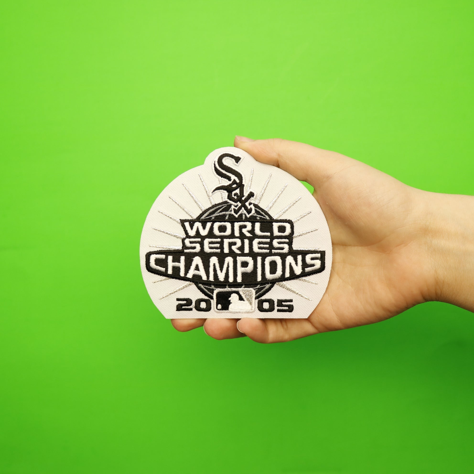 2005 Chicago White Sox MLB World Series Champions Jersey Patch Black & White